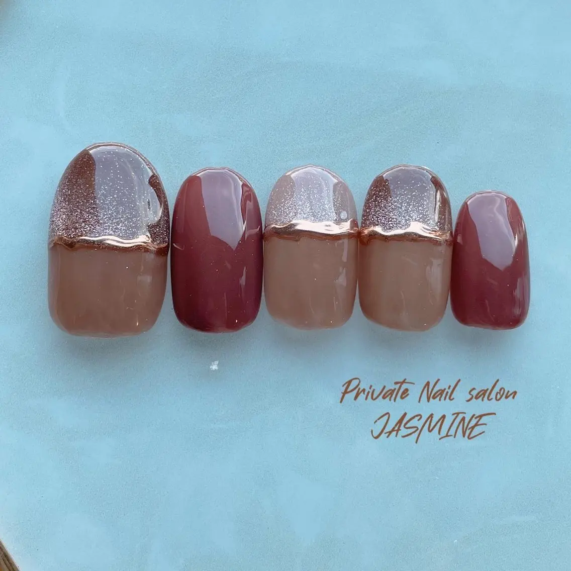 ネイル マグネットネイル ミラーネイル Nail salon JASMINEのネイルデザイン