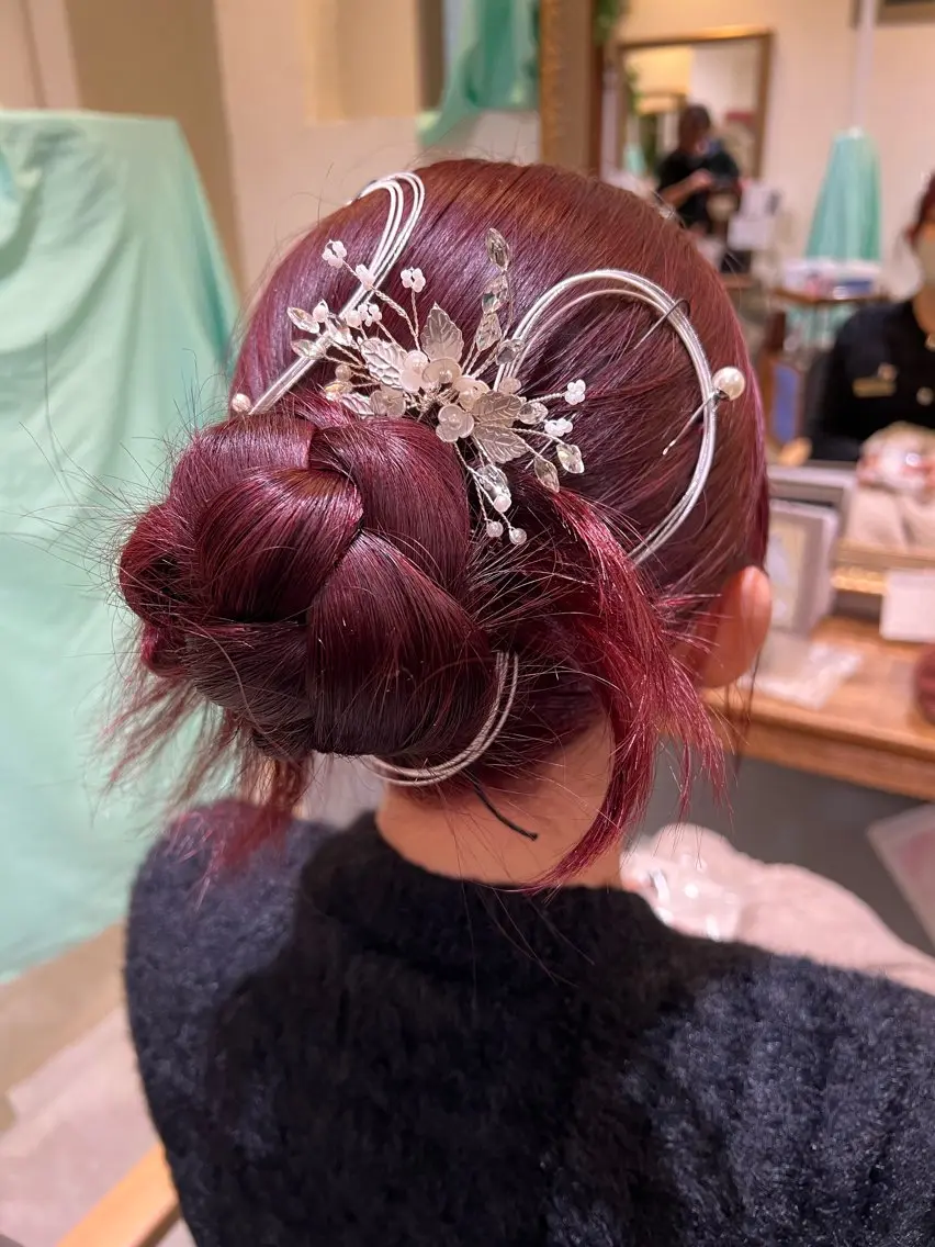 ヘアアレンジ ヘアセット 🤍ྀི筈井南美 /ツヤカラー🤍ྀིのマツエク・マツパデザイン