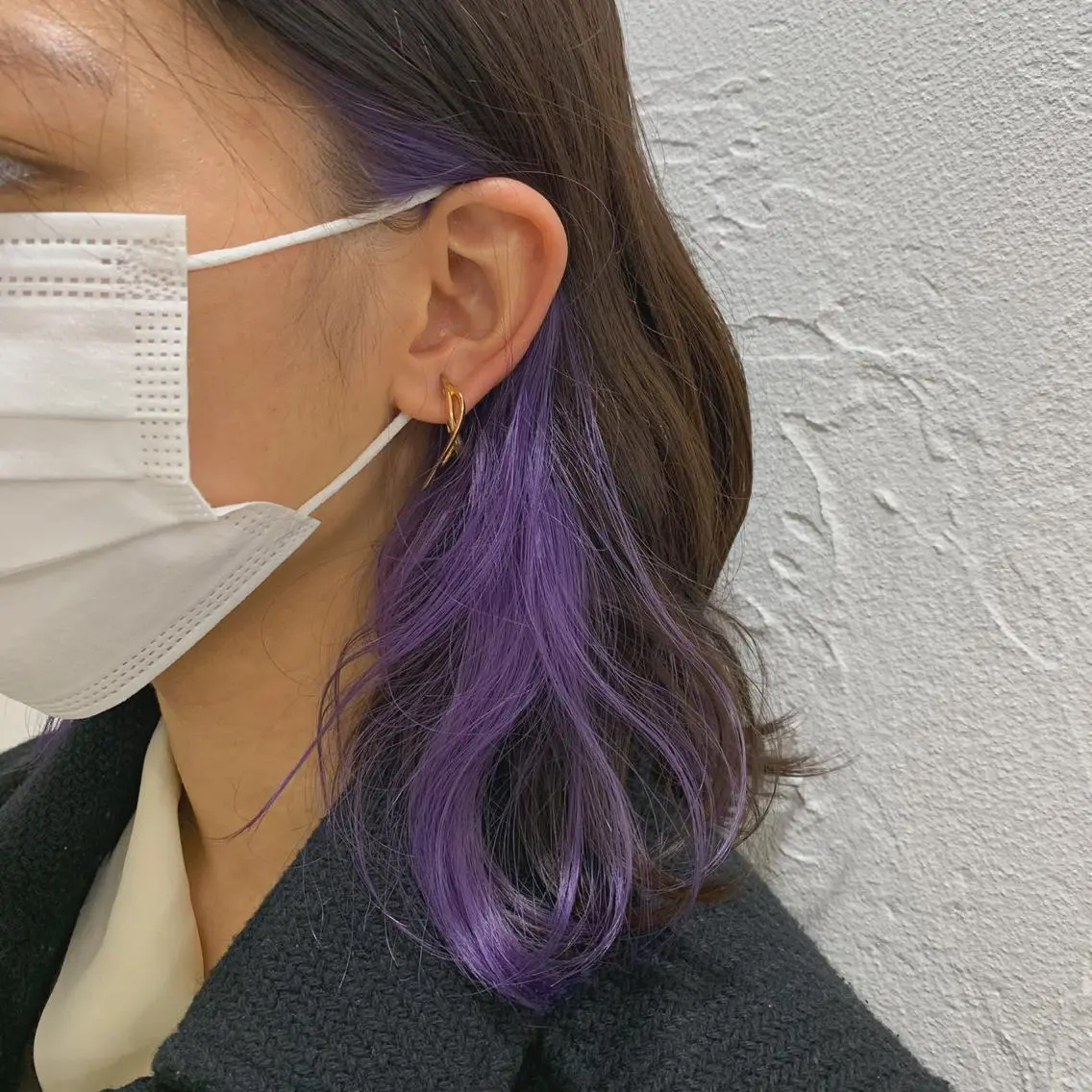ミディアム カラー 小原 慧美のヘアスタイル