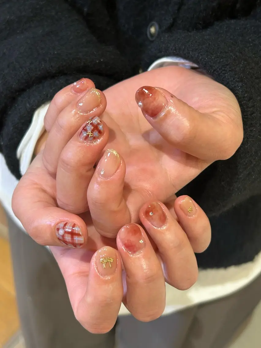 ネイル ハンドネイル Mana 🫧 パラジェル⌇自由が丘のネイルデザイン