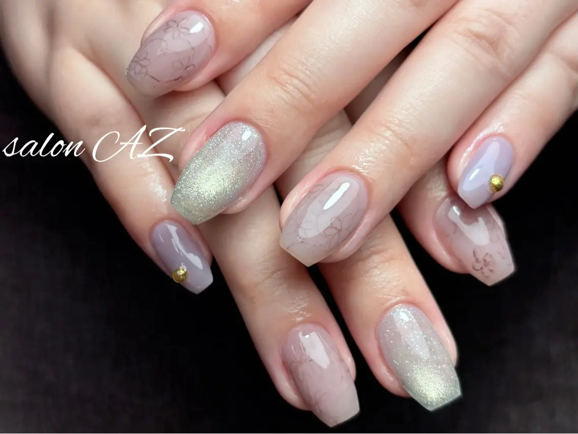 ネイル オフィスネイル ハンドネイル salon AZのネイルデザイン