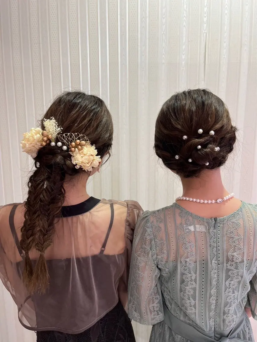 ロング ヘアアレンジ 💞暖色カラー 💞risaのヘアスタイル