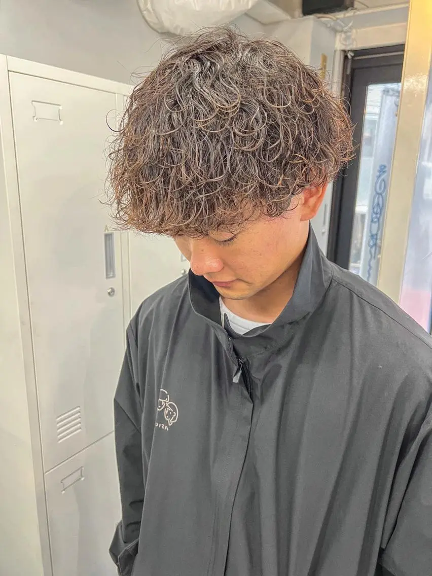 【メンズ限定】🌊カット＋波巻きパーマ＋トリートメント🌊の写真