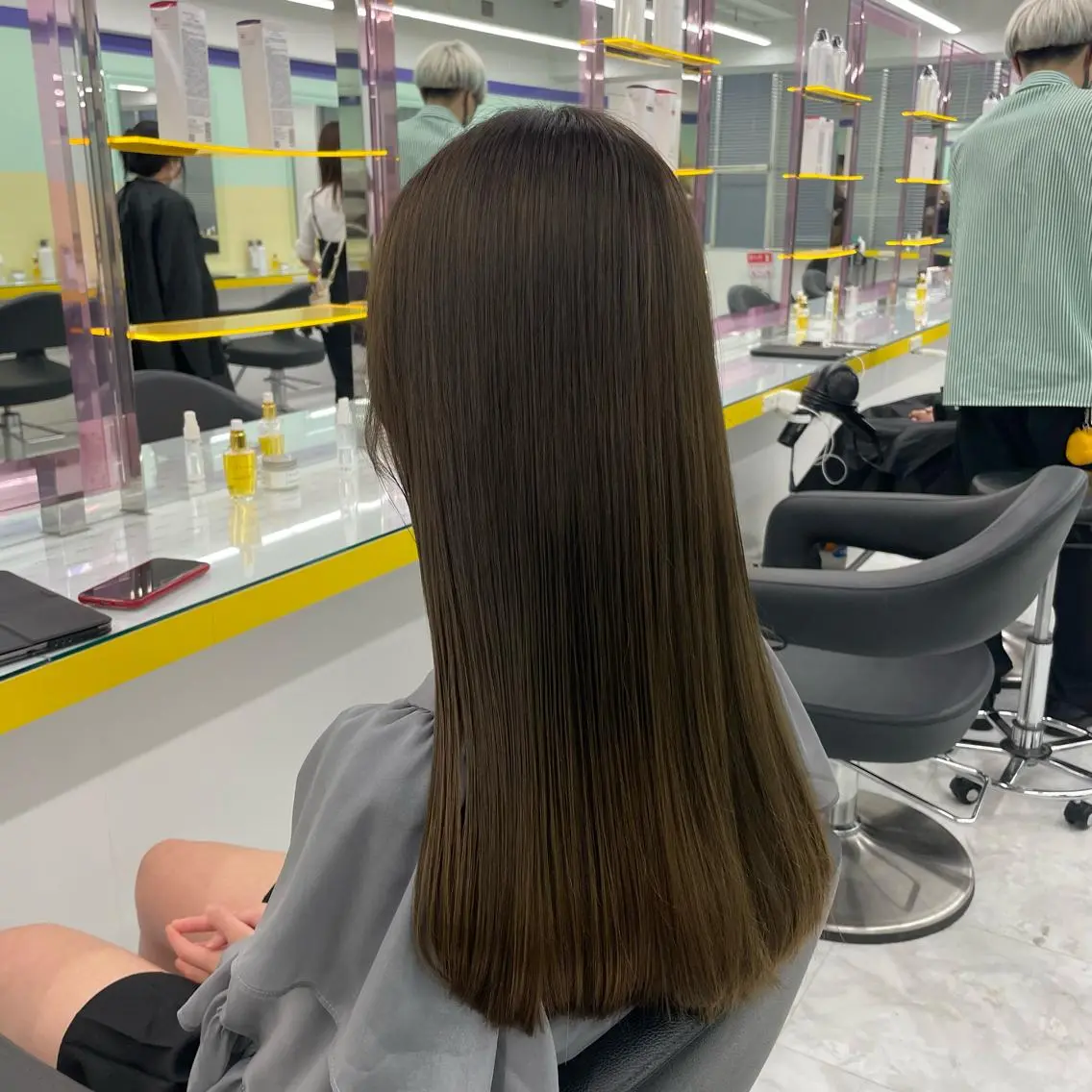 ミディアム カラー ヘアアレンジ ヘアカラー トリートメント ヘッドスパ ヘアセット 【透明感×レイヤー】 🍃RIKU🍃のヘアスタイル