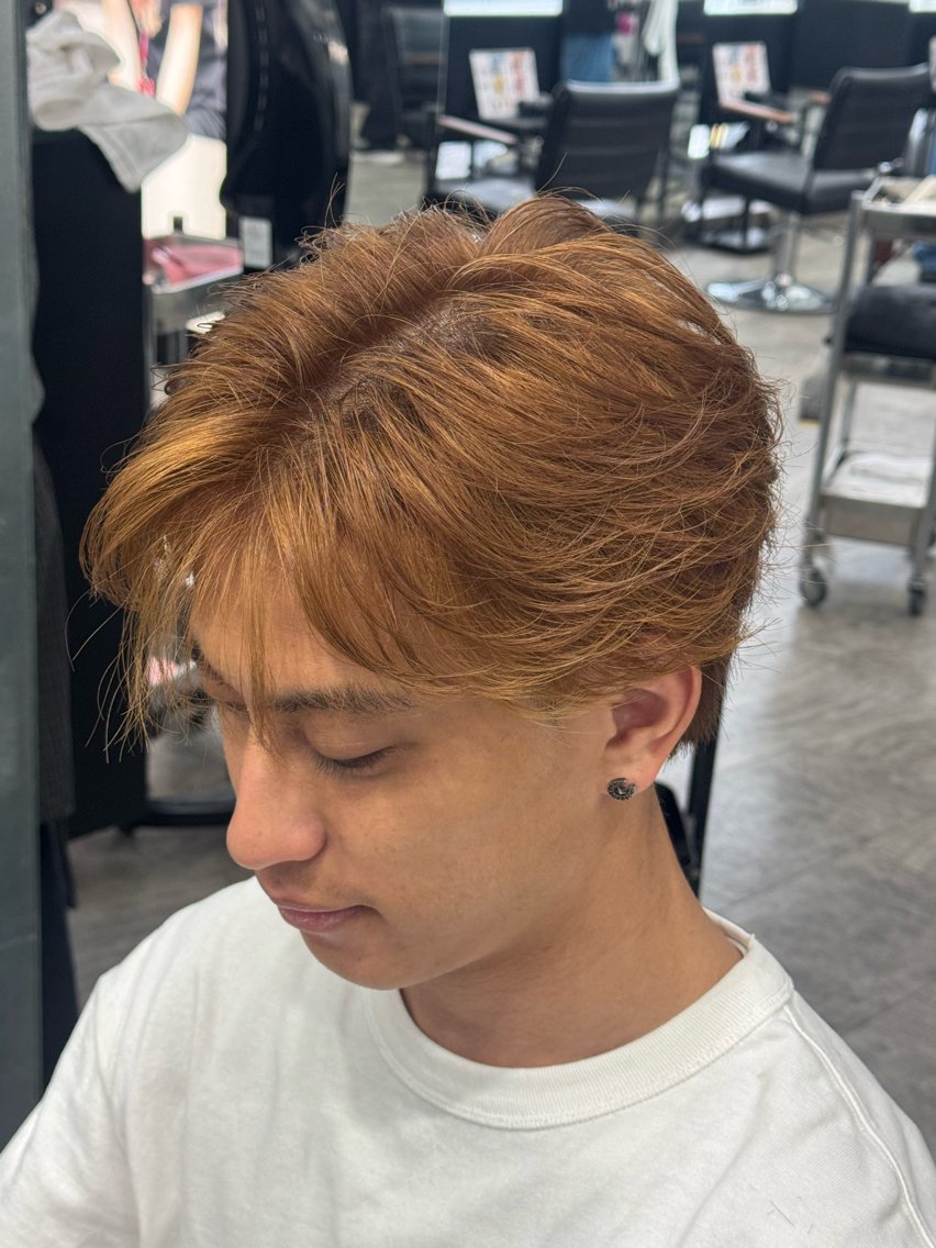 メンズ フェザーパーマ メンズパーマ カット メンズヘア カット、パーマ特化のヘアスタイル