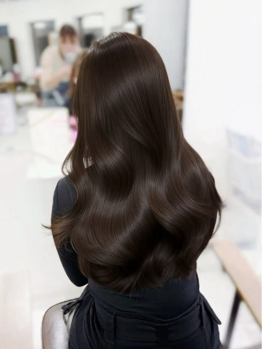 ロング カラー 髪質改善 トリートメント カット ヘアカラー 透明感カラー×韓国 ヘア Kiraのヘアスタイル