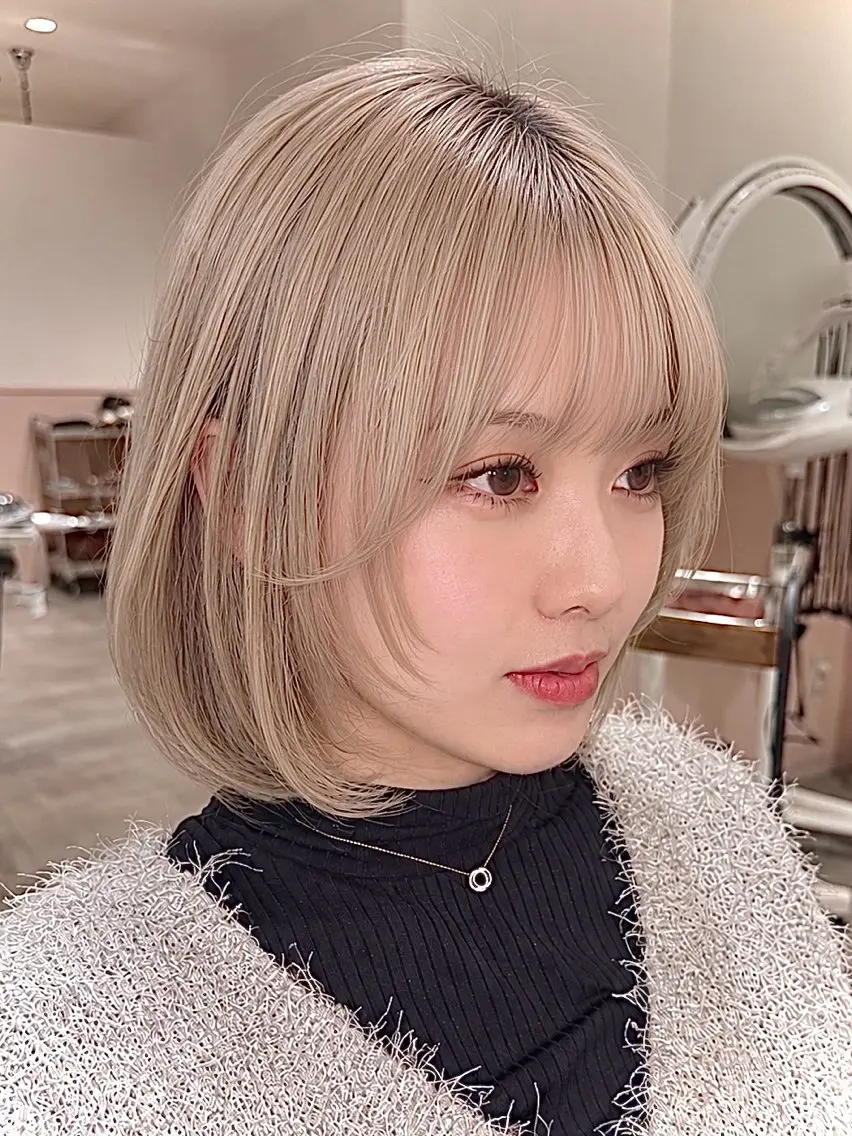 カラー カット ヘアカラー トリートメント レイヤー/インナー 髪質改善/まなかのヘアスタイル