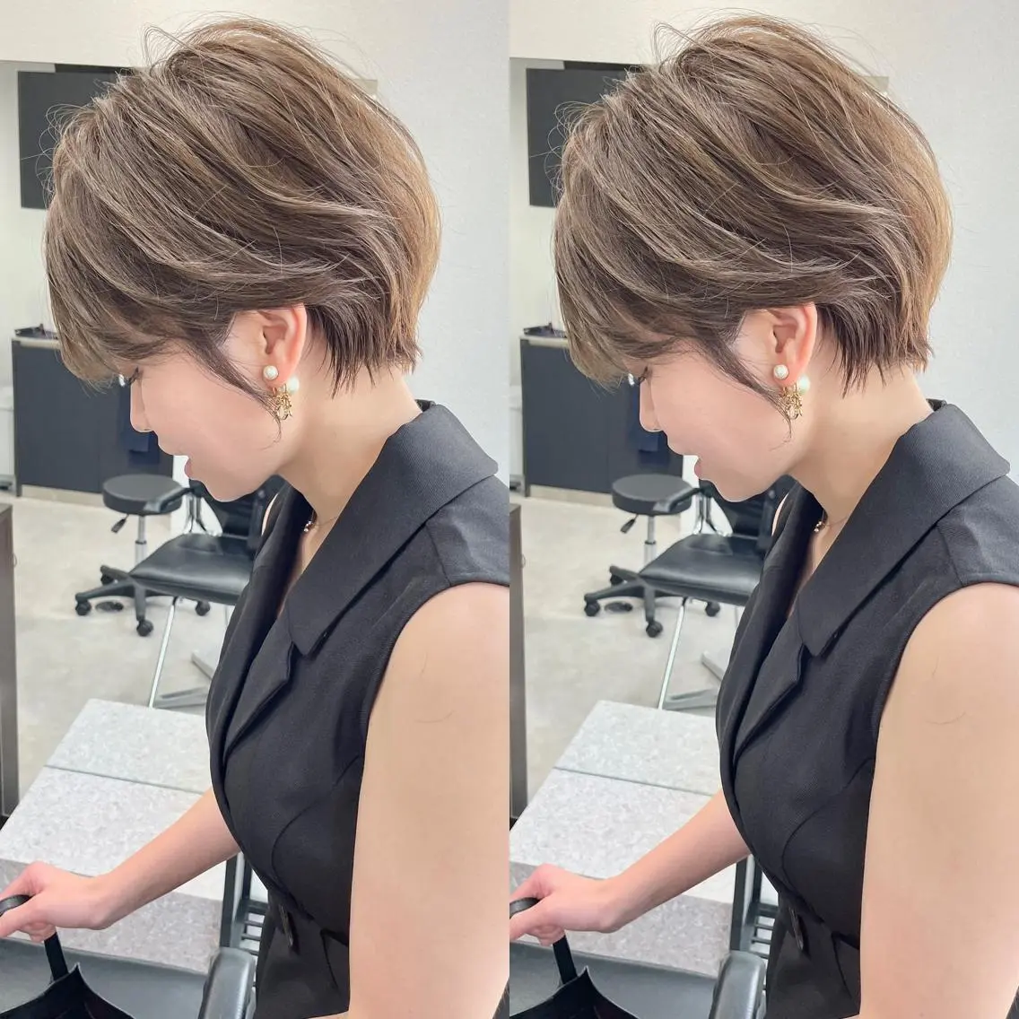 ショート カット トリートメント 髪質改善will hairdesignのヘアスタイル