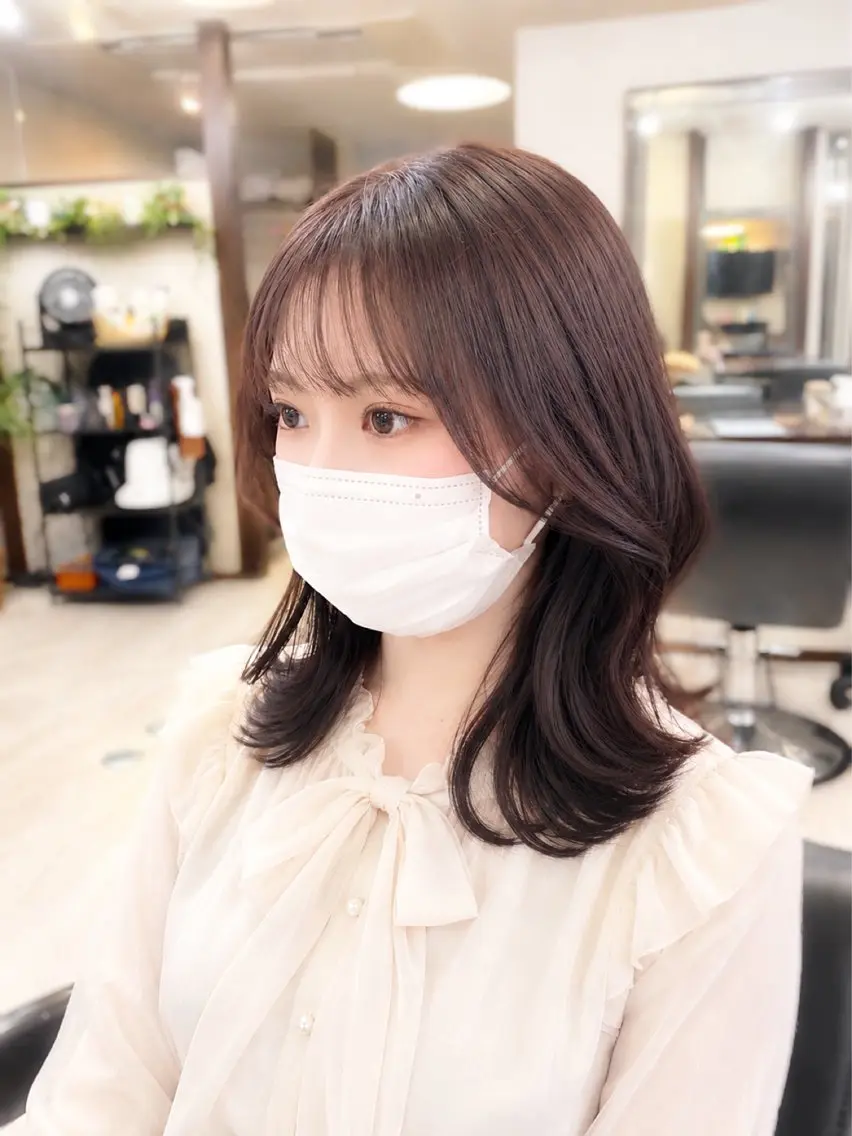 セミロング カラー くびれヘア ＊横浜駅＊ 金子 誠也のヘアスタイル