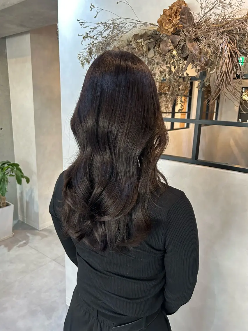 ロング カラー 透明感カラー グレージュ ラベンダーカラー ラベンダーグレージュ ラベンダーグレー Blume... 01 Groupのヘアスタイル