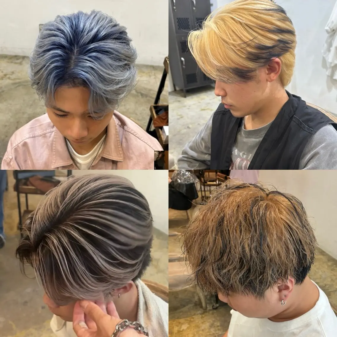 カラー メンズ メンズパーマ特化 三宅陸斗のヘアスタイル
