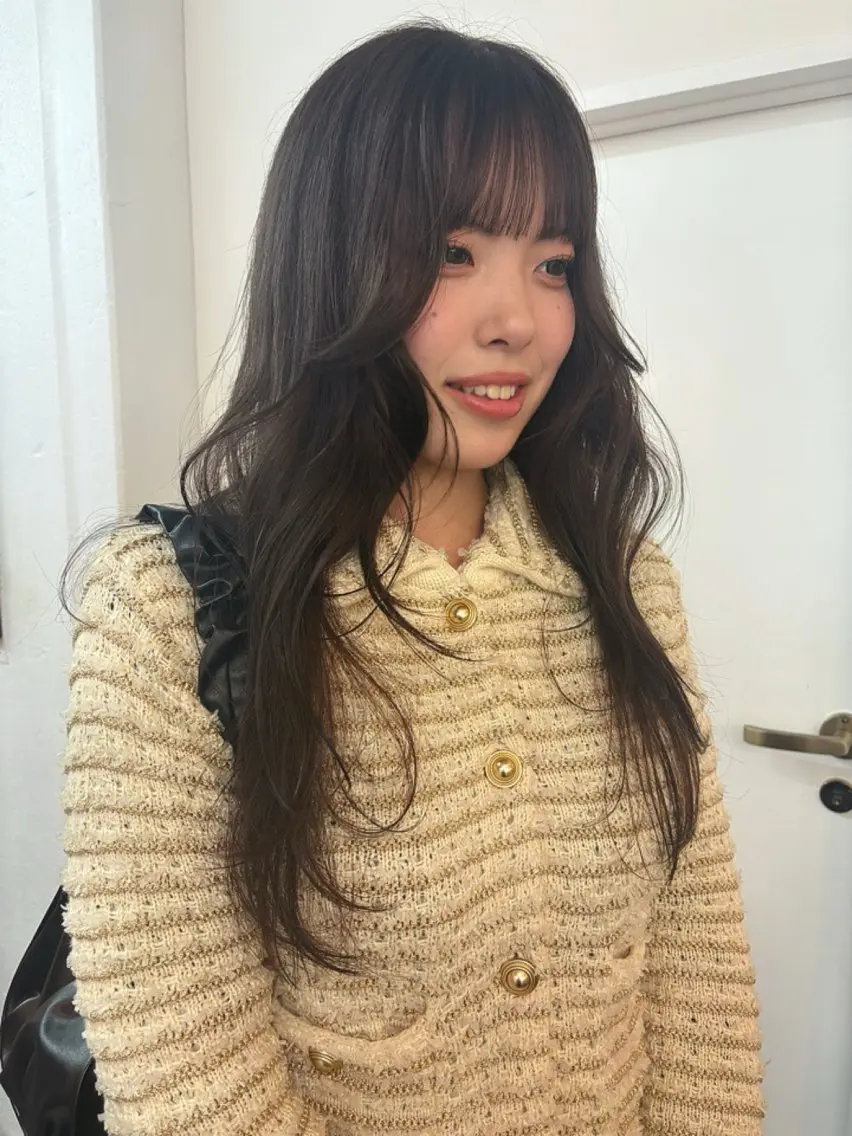 セミロング カラー ichika/福岡 /透明感カラー🤎のヘアスタイル