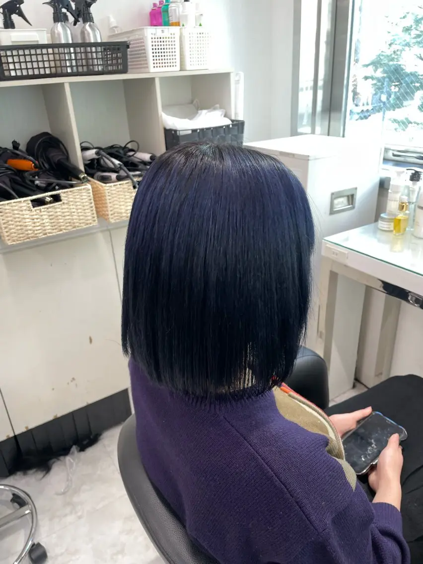 ミディアム カラー カット ヘアカラー トリートメント ヘッドスパ ヘアセット ❄最強かわいいカラー ❄️MINA❄️のヘアスタイル