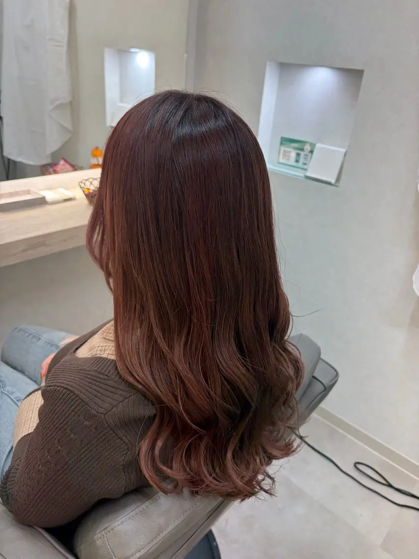 セミロング カット 縮毛矯正 トリートメント 🌈透け感カラー/ 髪質改善RINA🌈のヘアスタイル