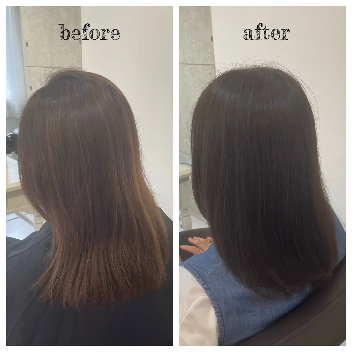 ミディアム カラー ヘアカラー PutiLuca 浅川のヘアスタイル