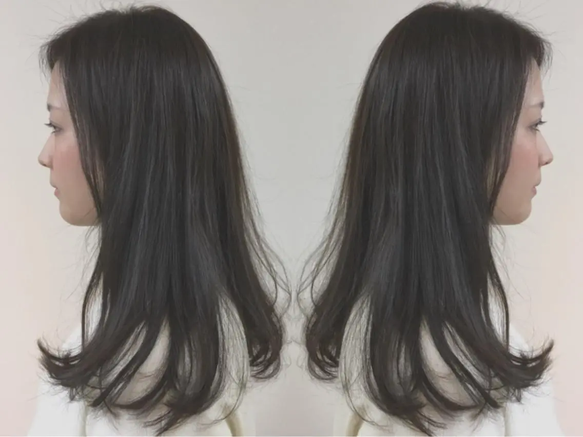 ロング タナカ タクヤのヘアスタイル