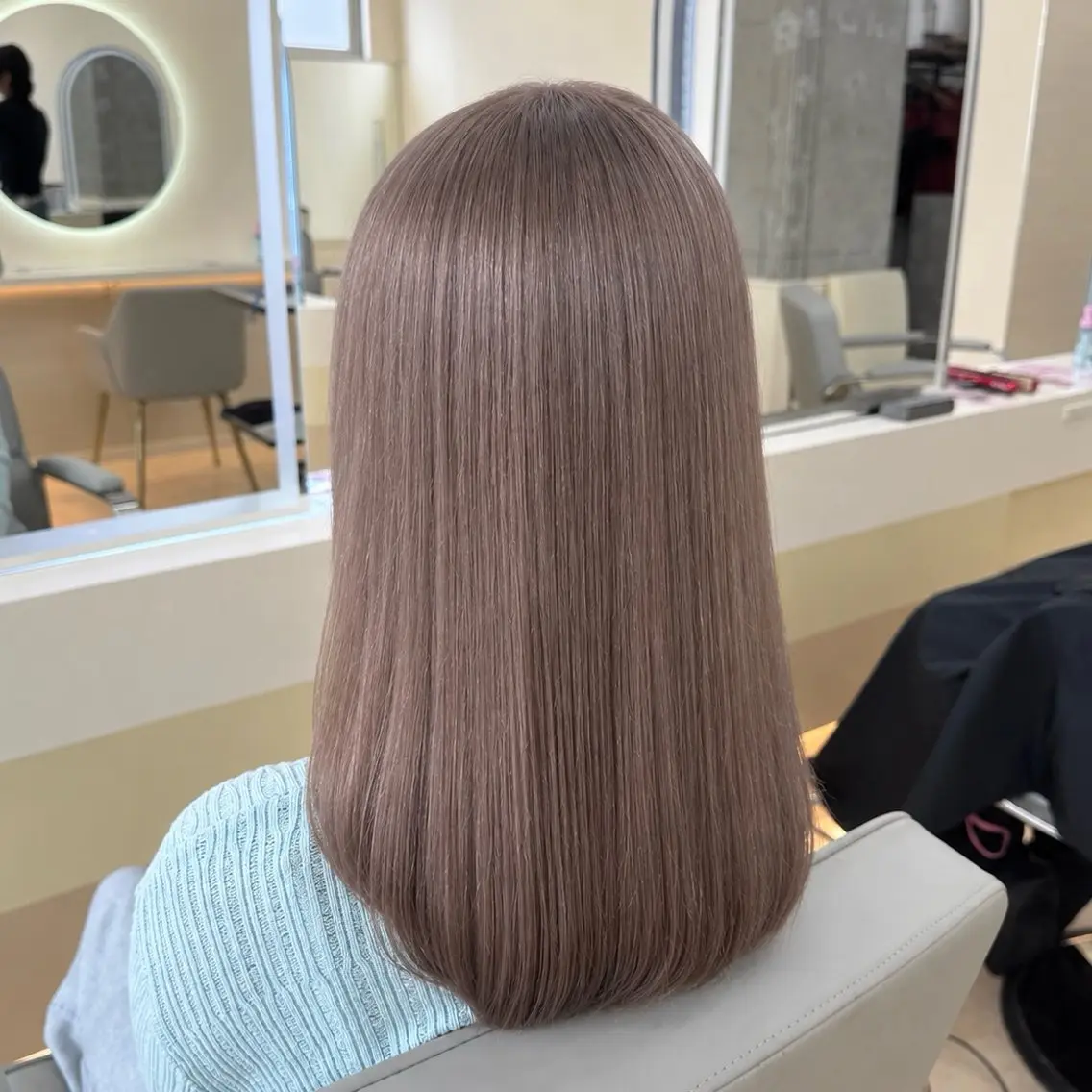 カラー ヘアカラー トリートメント 角田 紗雪🦊🩵のヘアスタイル