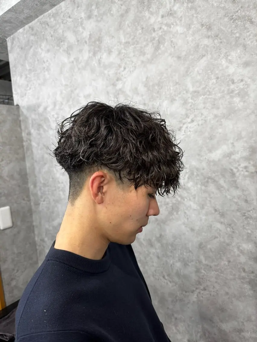 パーマ メンズ カット パーマ トリートメント ヘアセット メンズパーマ特化 店長望月謙二郎のヘアスタイル
