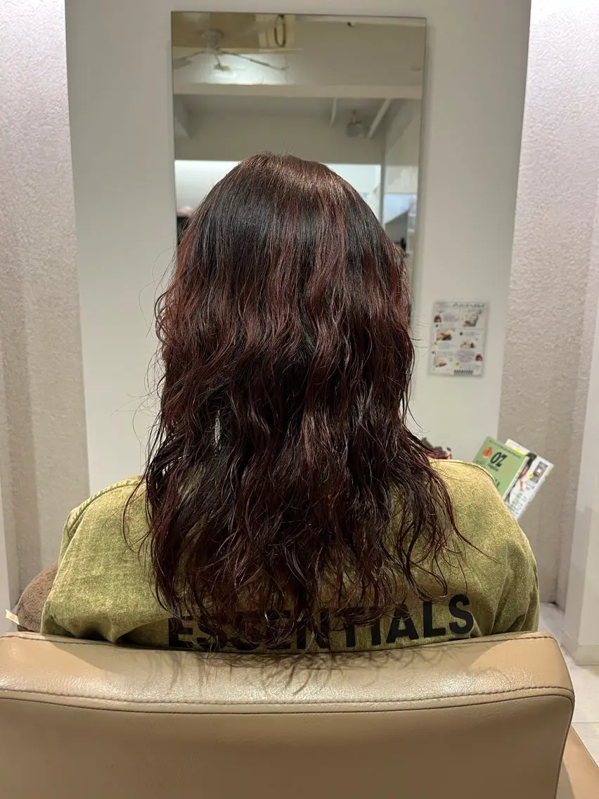 ロング カラー 池田 愛のヘアスタイル