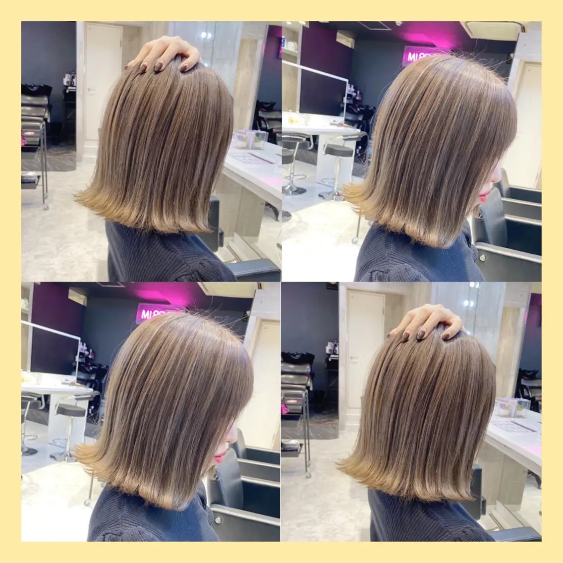 ミディアム レイヤーカット 🤍ムラ修正ブリーチ 🤍原宿/YUUのヘアスタイル