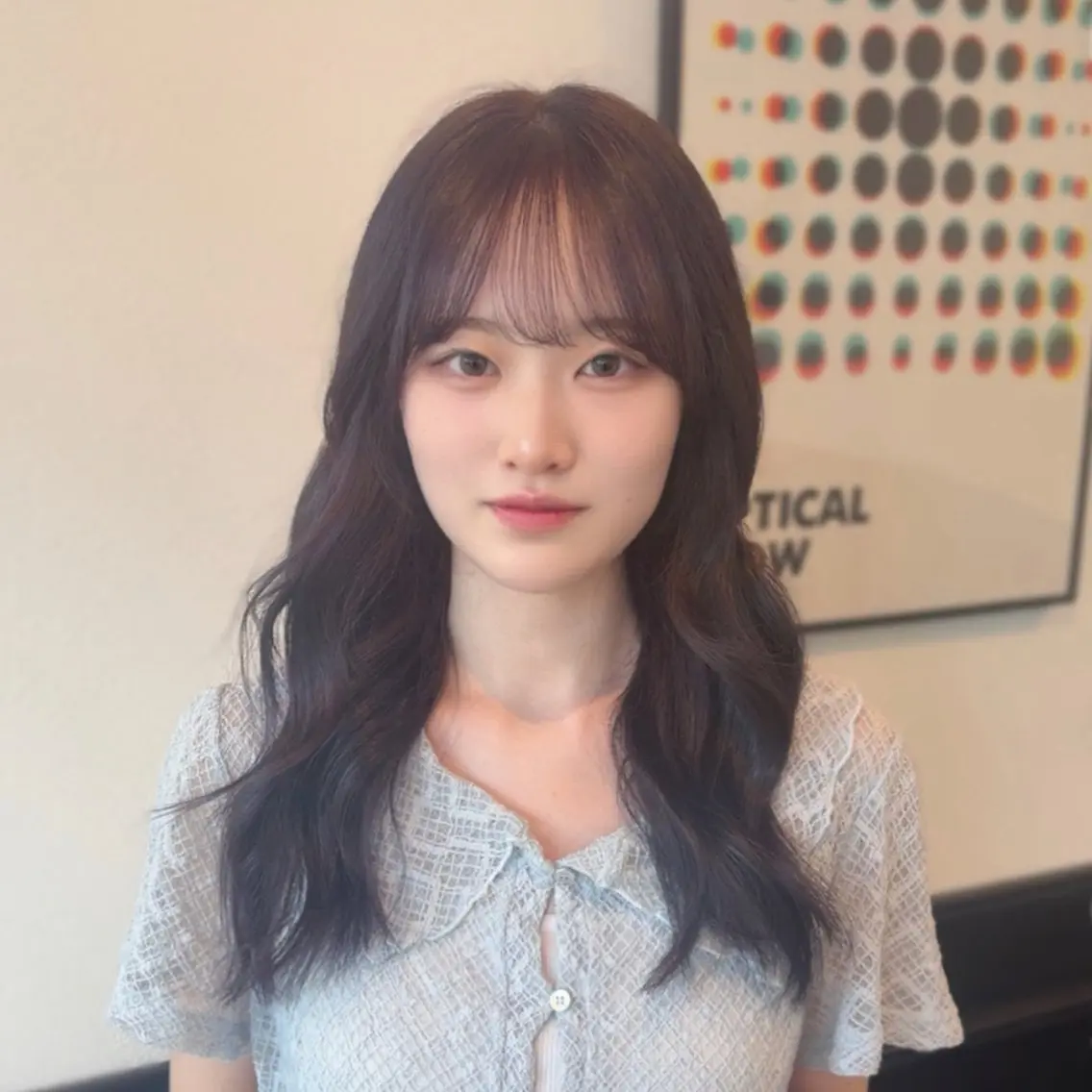 セミロング ヘアカラー スズキ リコのヘアスタイル