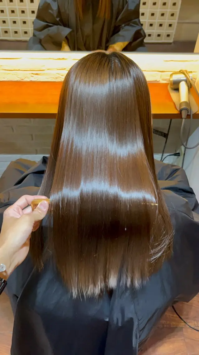 ロング 髪質改善 縮毛矯正 縮毛矯正 トリートメント CoCooN TAKUMAのヘアスタイル