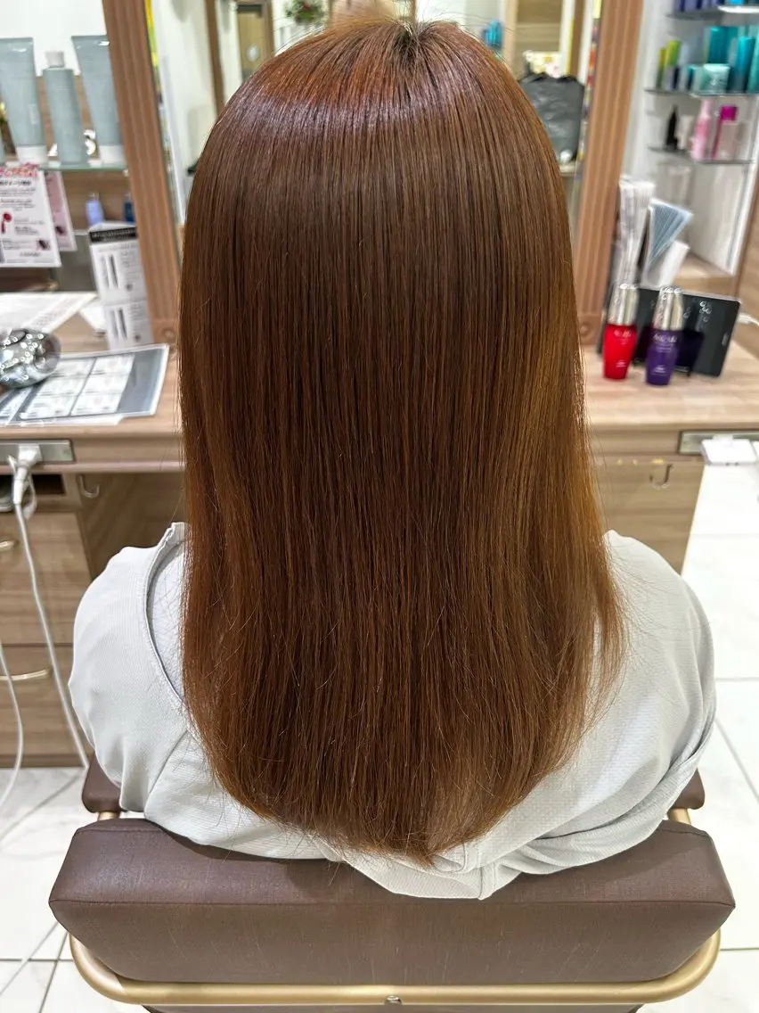 ロング 縮毛矯正 小平 悠人のヘアスタイル