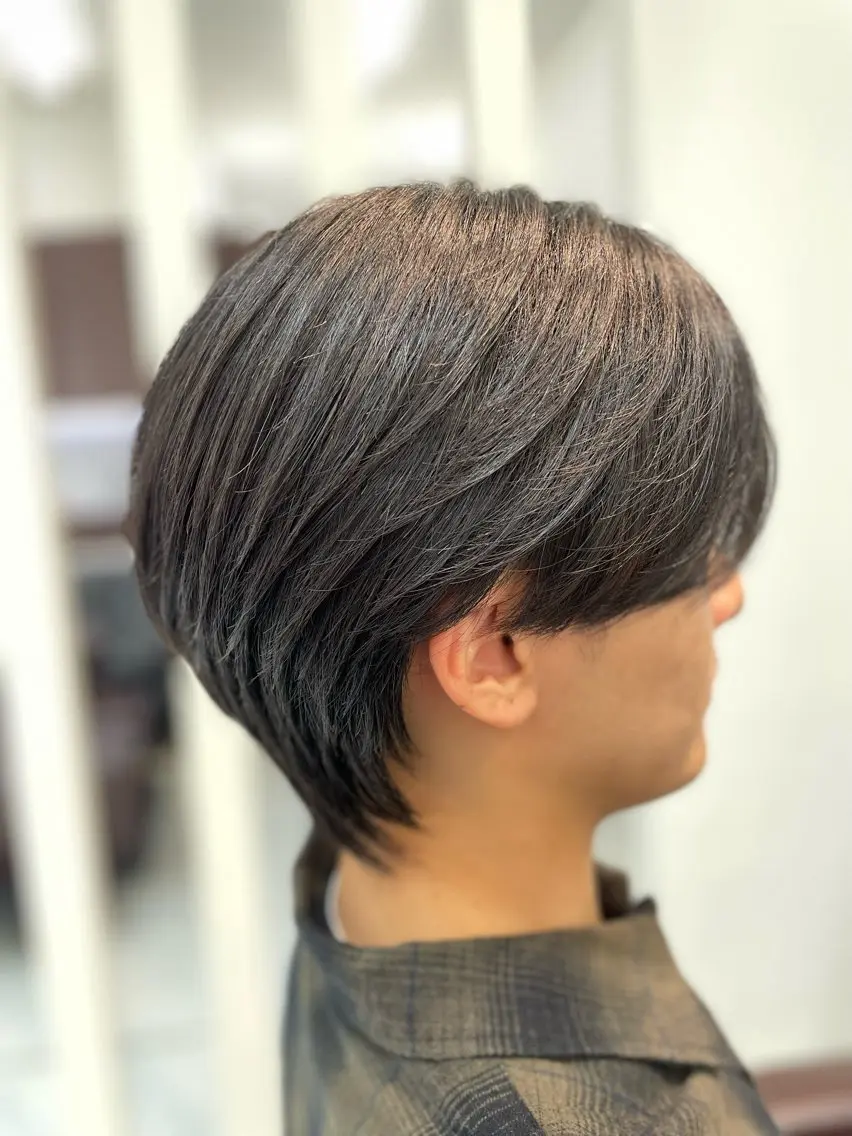 ショート メンズ メンズウルフカット ウルフカット カット パーマ 【千葉駅南口歩1分】 MAKAのヘアスタイル