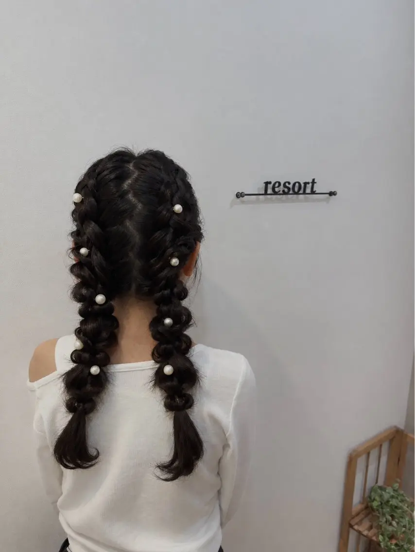 ロング ヘアアレンジ ヘアセット resort 嵯峨店 永井のヘアスタイル