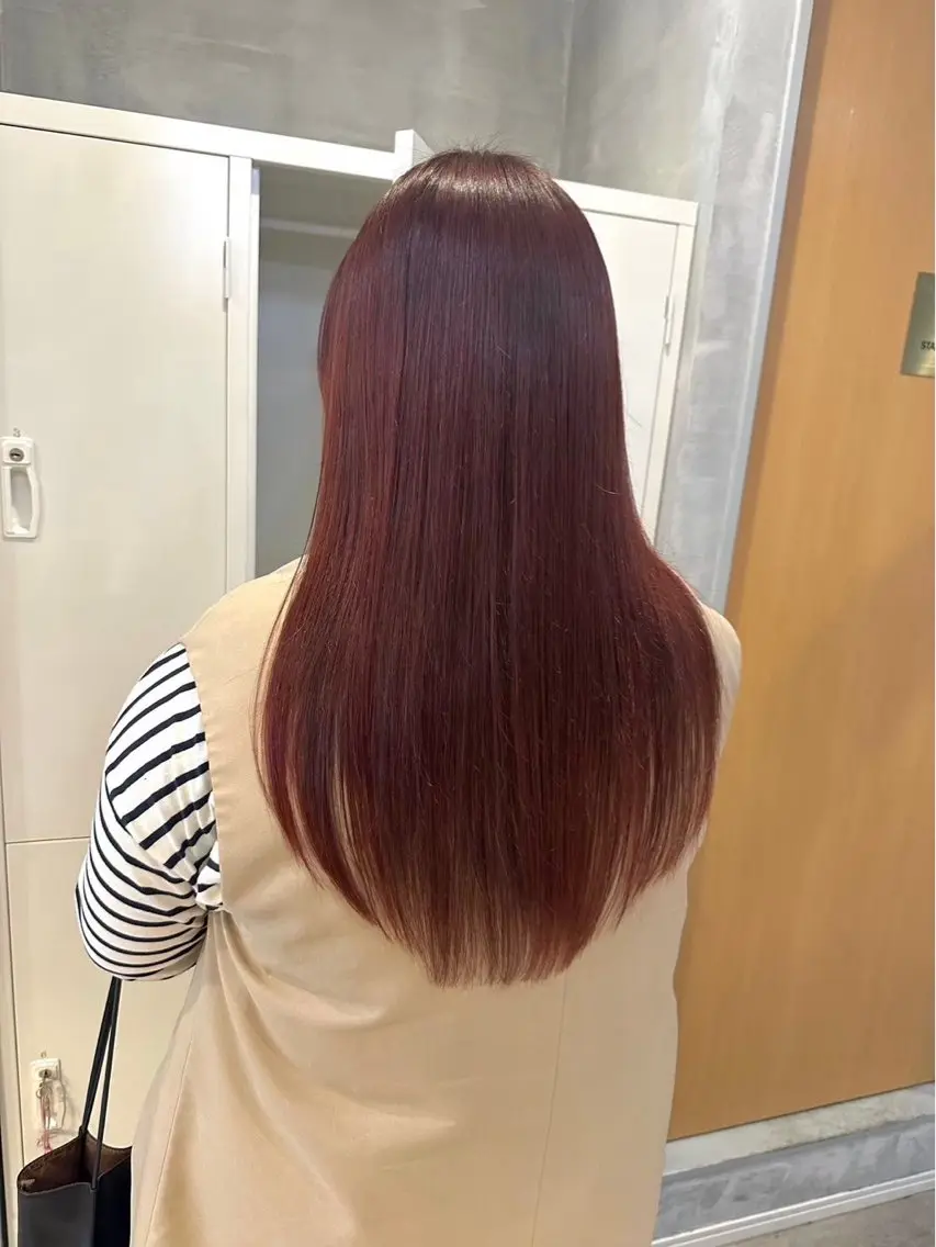 ロング カラー ヘアカラー トリートメント 佐伯 美麗のヘアスタイル