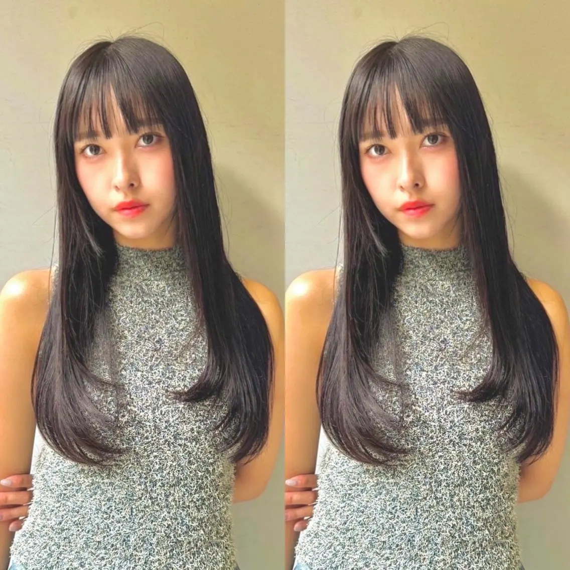 【💋前回ご来店から1ヶ月以内限定💋】前髪カット➕メンテナンスカラー➕1stepトリートメント🧴◌𓈒の写真