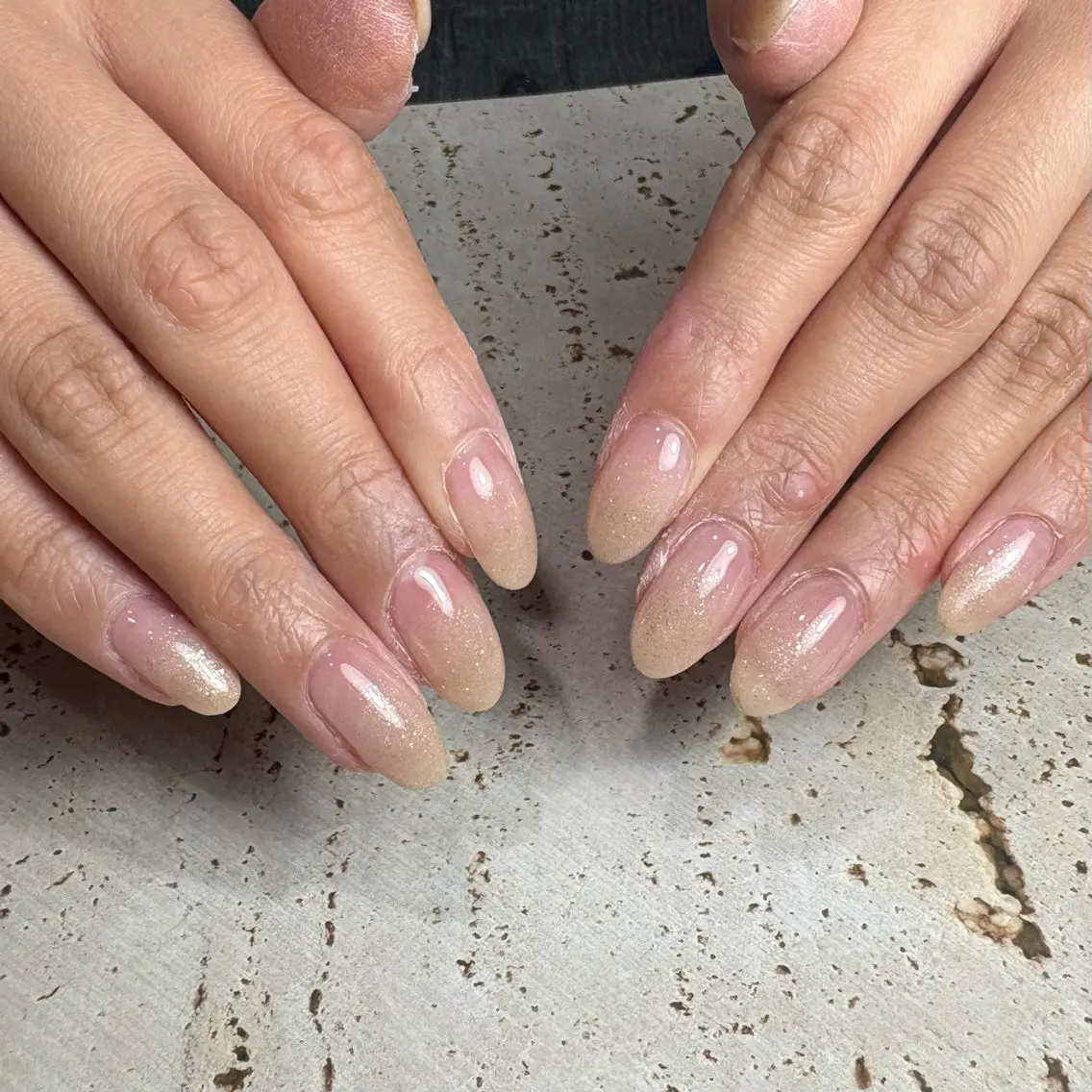 ネイル ラメ(グリッター) ラメグラデーション ハンドネイル ビューティフルムーン ネイル🌙夏美のネイルデザイン