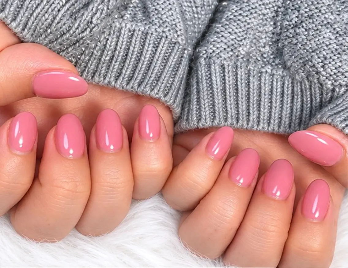 ネイル ワンカラーネイル ピンク シンプルネイル ハンドネイル Nail Salon 月猫のネイルデザイン