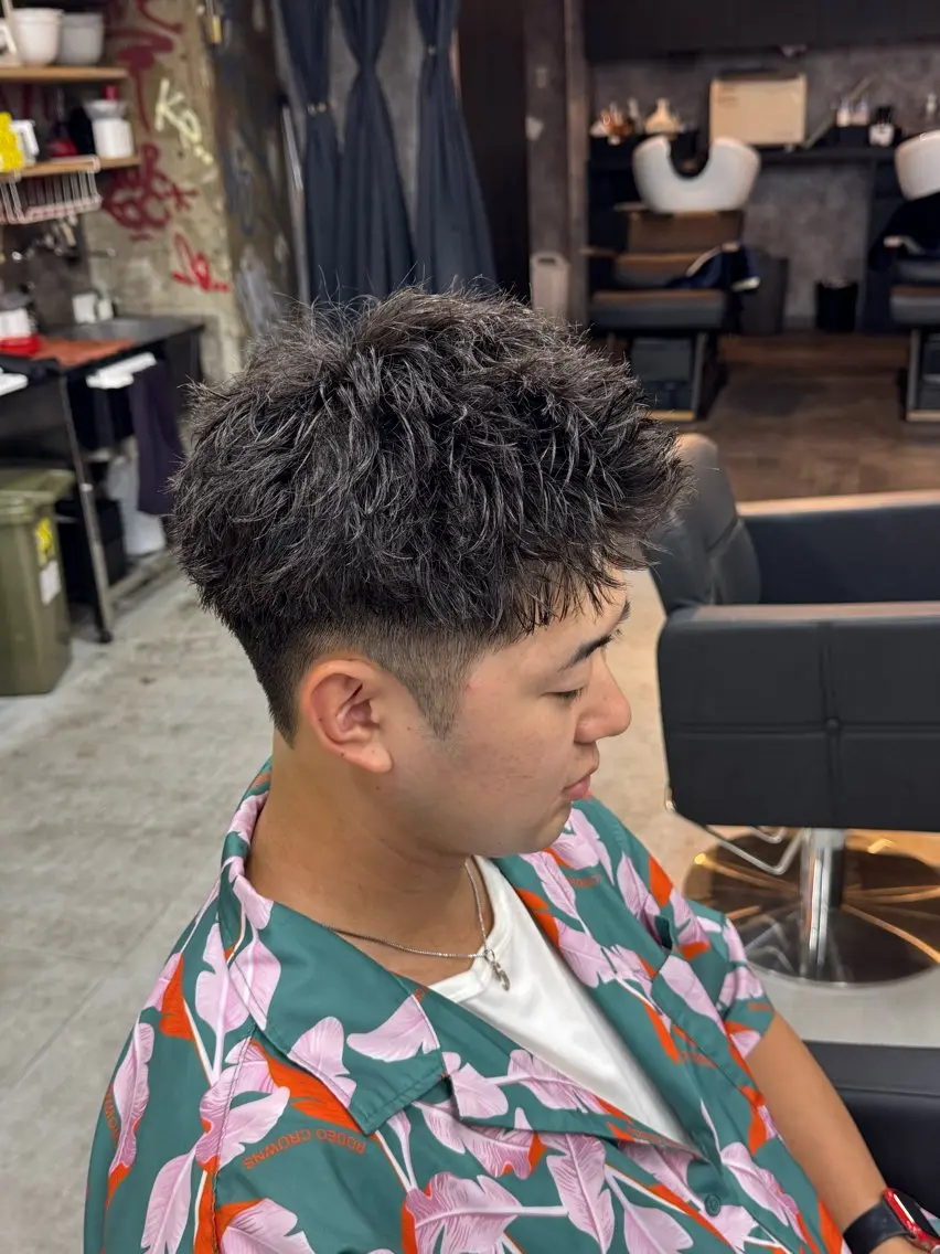 ショート パーマ メンズ 野宮 叶碧のヘアスタイル