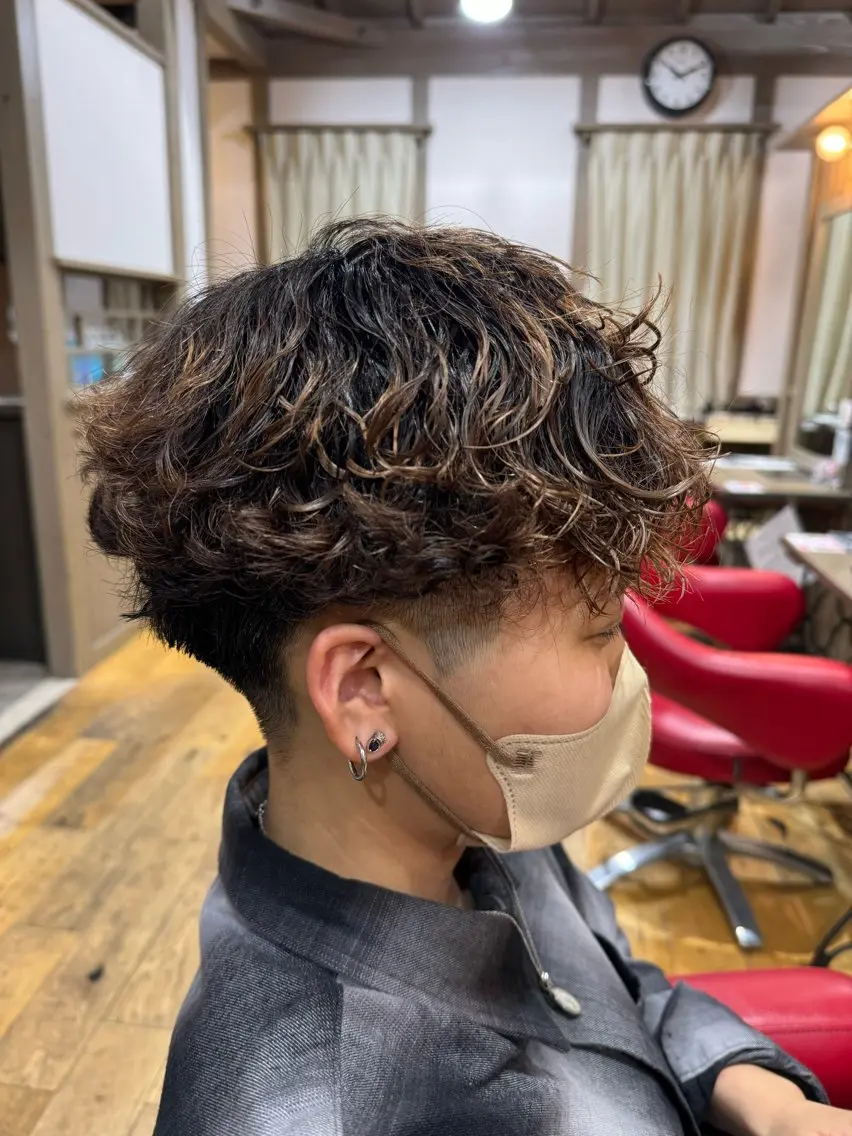 💇‍♂️メンズカット➕メンズパーマ➕marbb➕選べるワックスプレゼント🎁の写真