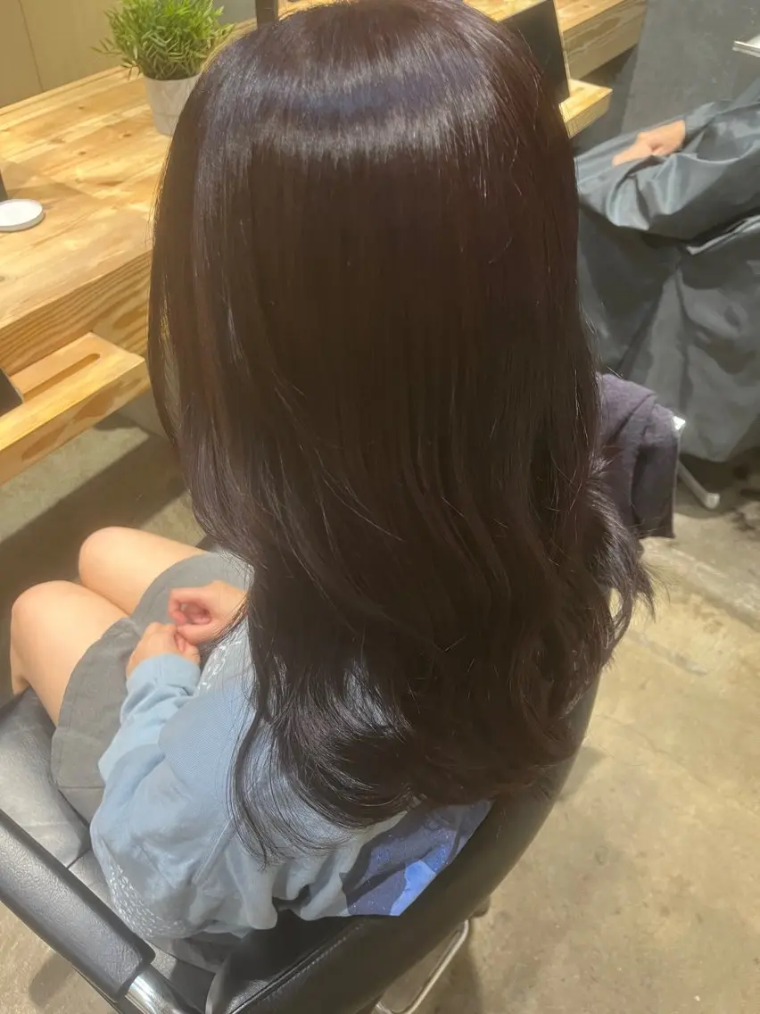 セミロング ヘアカラー 中村 波瑠のヘアスタイル