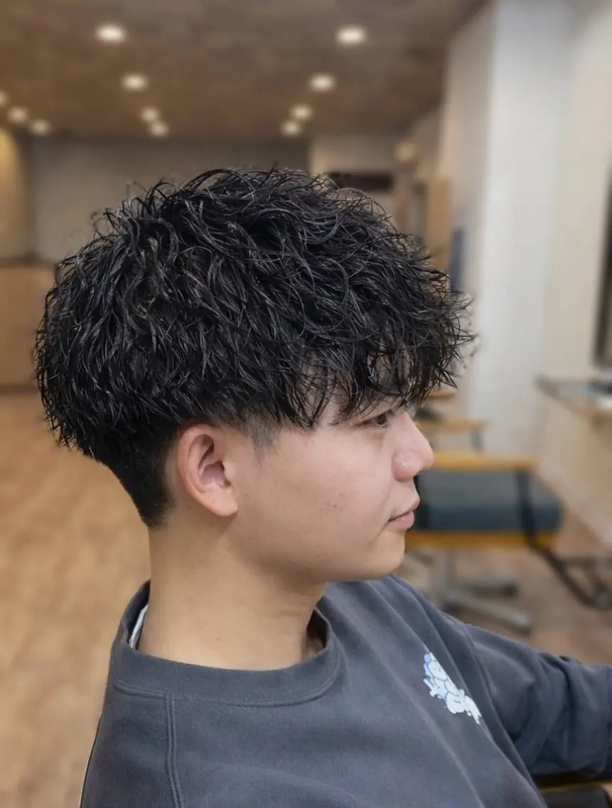 ショート パーマ カット ヘアカラー パーマ 野呂 隼人のヘアスタイル