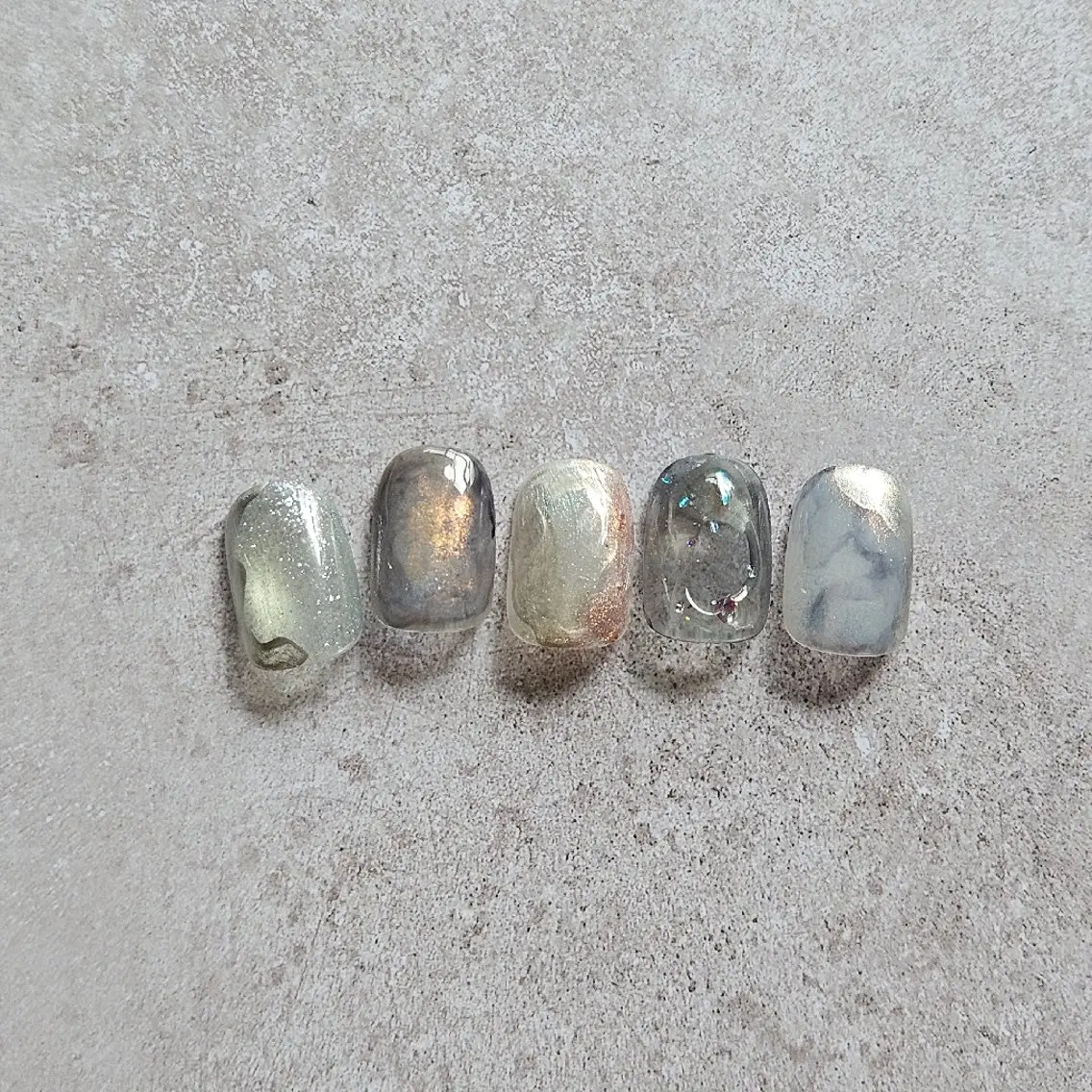 ネイル ブルー ニュアンスネイル ハンドネイル Nailsalon manoのネイルデザイン