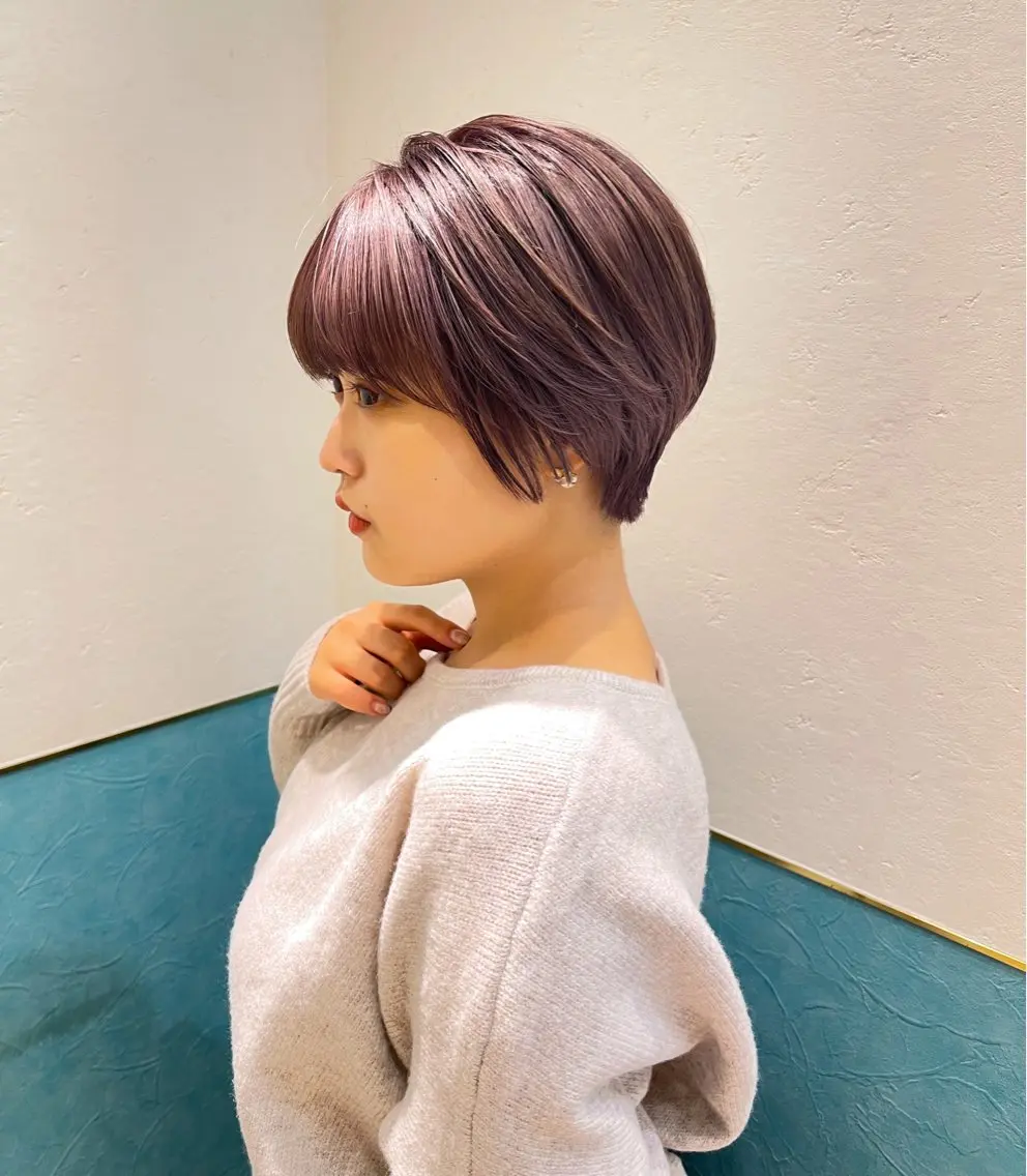 ショート ショートボブ ボブ 似合わせカット ショートヘア ヘアカラー トリートメント ショート/ボブ 艶髪カラーTOSHIのヘアスタイル