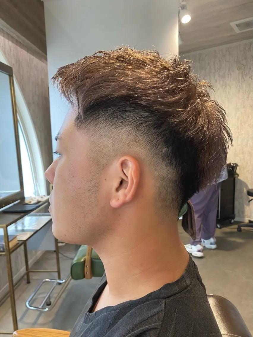 メンズ カット ヘアカラー 白木 遥太のヘアスタイル