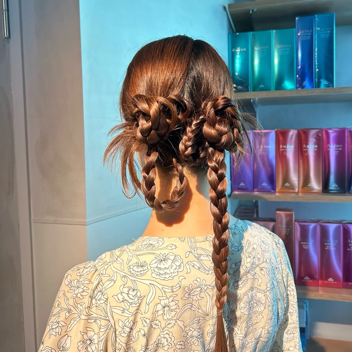 ヘアアレンジ ヘアセット 透明感カラー🫧 ✴︎meiのヘアスタイル