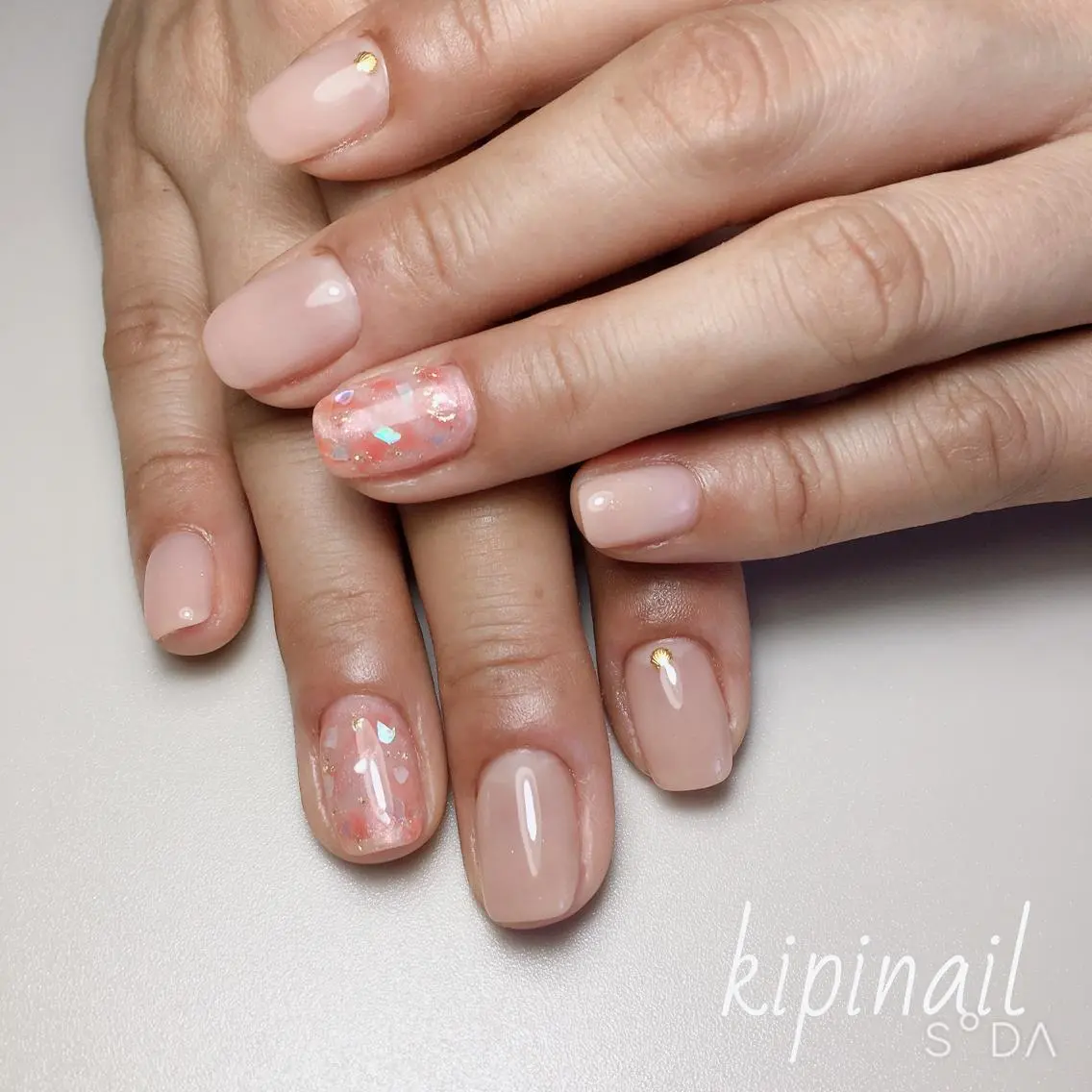ネイル アートネイル グラデーション kipinail 川﨑えりかのネイルデザイン