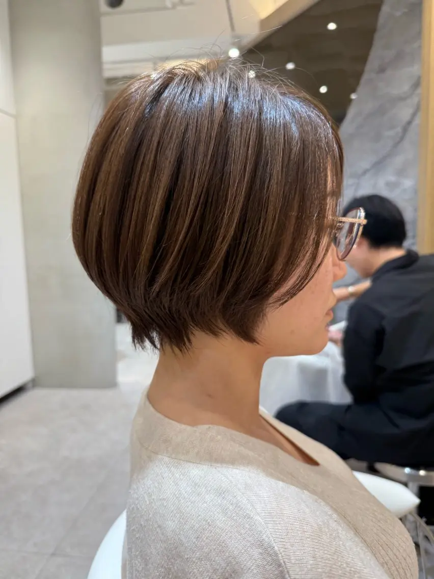ショート ヘアカラー 🖱️透明感カラー ×髪質改善Rikyuのヘアスタイル