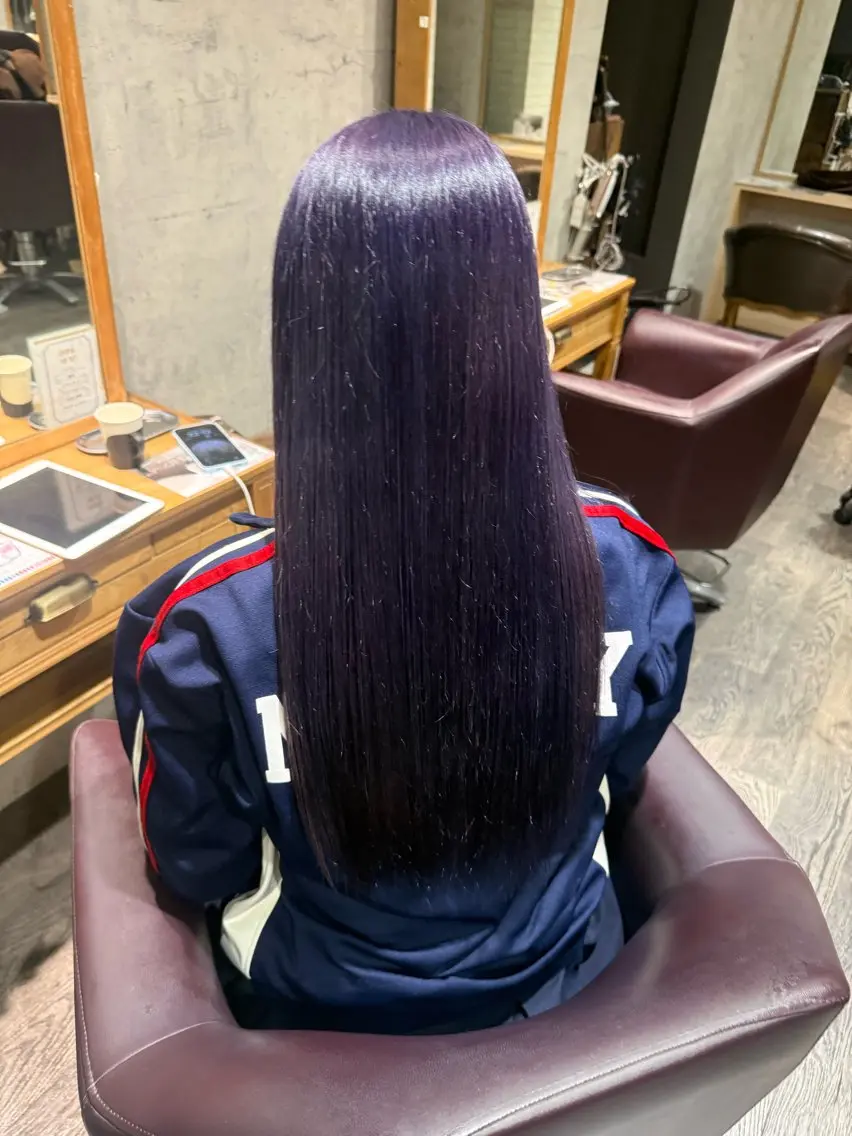 ロング カラー 🎀Yuzumi/ カット/パーマ🎀のヘアスタイル