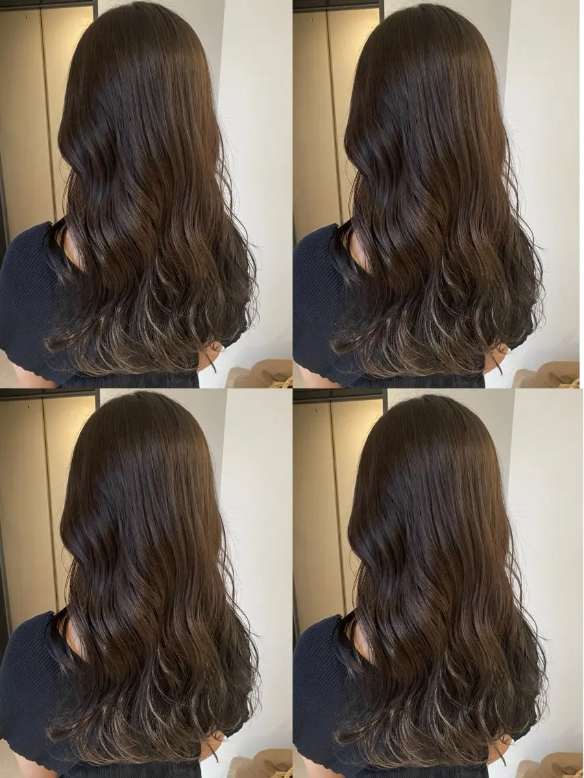 セミロング カラー カット ヘアカラー トリートメント fier_umeda 梨花 rifaのヘアスタイル