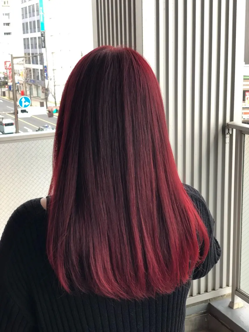 ロング カラー カット ヘアカラー 永井大樹✨ 透明感カラー✨のヘアスタイル