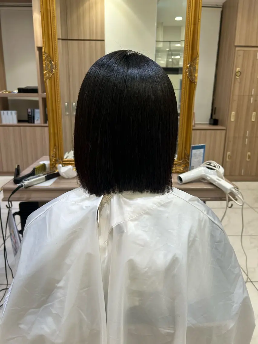 ショート 縮毛矯正 佐藤 ななせのヘアスタイル