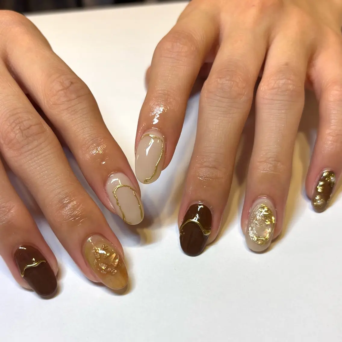 ネイル ️🩵Merci Miyu 南堀江️のネイルデザイン