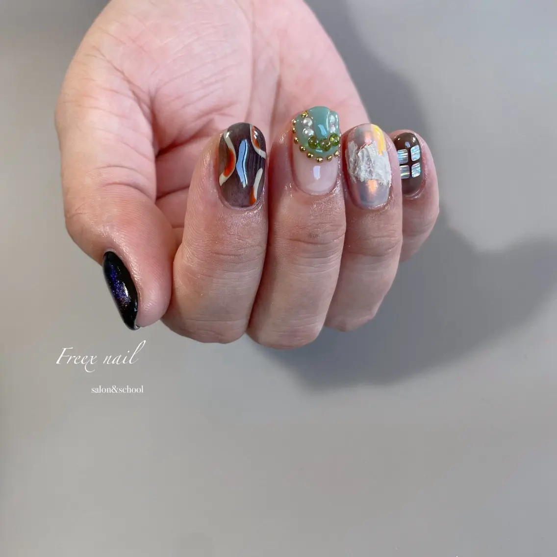 ネイル ハンドネイル フットネイル freex nail /ニュアンス/個性派のネイルデザイン