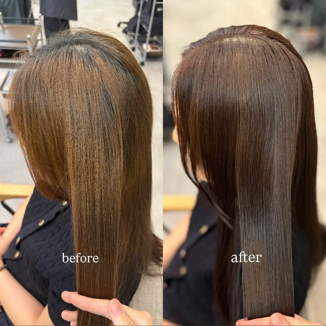 ロング カラー トリートメント ヘアカラー 🫧西野 杏🫧のヘアスタイル